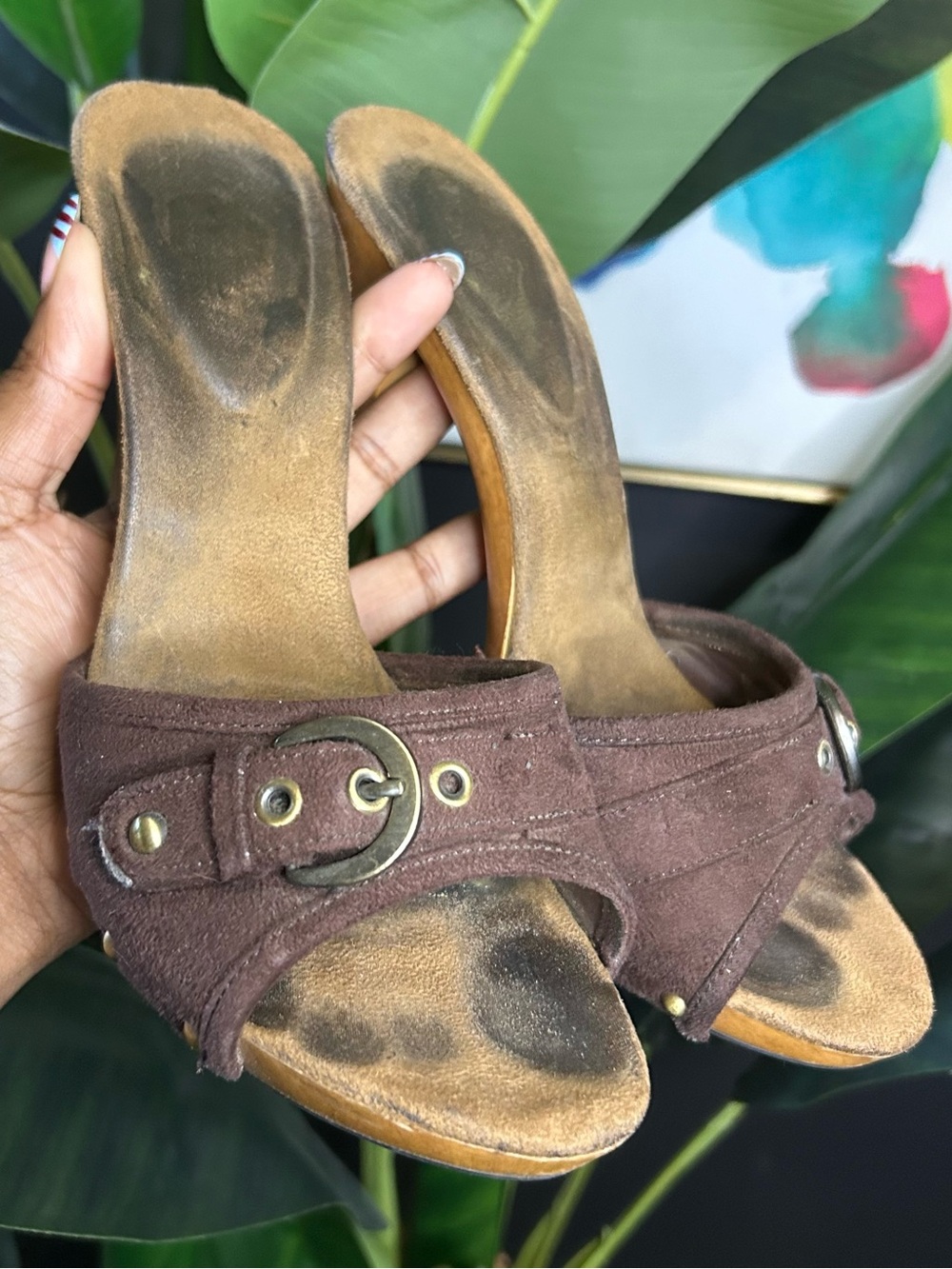 Y2K Worthington Heels With Buckle Detail